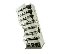 Architecture détaillée en Plastique détruit, modèles de bâtiments Miniatures détruits, Parfaits pour Les paysages de Jeux de Guerre et Les collectionneurs de terrains armés.
