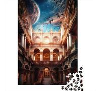 Architecture Espace 1000 Pièces Mini Puzzle pour Adultes | 52x38cm Carton, Décor de chambre, Coupe précise, Cadeau de rassemblement, Formation de concentration
