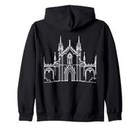 Architecture Gothique Dessin au Trait Sweat à Capuche
