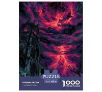 Architecture Gothique Puzzles 1000 Pièces Cadeau Unique intéressant Jeu Éduchatif Défi Jouet À De Qualité Supérieure Peinture Art pour Adultes Et Enfants À Partir De 12 Ans 38x26cm/1000pcs