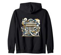 Architecture Grecque Parthénon Art Culture Illustration Art Sweat à Capuche
