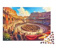 Architecture Histoire Arène 1000 Pièces Mini Puzzle pour Adultes Décoration | 38x26cm Carton Amateurs De Puzzles Relaxation Mentale Puzzle Intellectuel Cadeau D'anniversaire Ornement De Pièce