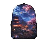 architecture japonaise ancienne voyage sac à dosc à la mode et durable sac d'école 2 compartiment nuit du temple sacs à dos imprimé en 3d-16,garçons et filles pour les voyages les affaires