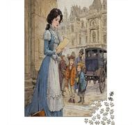 Architecture londonienne du XXE siècle | pour Adultes |Jeune Femme| 70x50cm/1000pcs Puzzles Jeux Éducatifs Puzzles De Décoration Intérieure