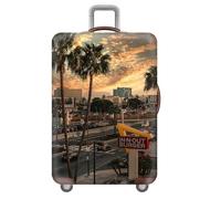 Architecture Mer Plage Impression Housse De Valise,Scratchproof Housse Valise,Luggage Trolley Case Cover De Elastique Housse De Protection pour Valise 18 à 32 Pouces (Colour 2,S(18-21inch))