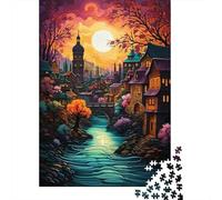 Architecture Paysage Urbain 1000 Pièces Puzzle De Qualité Supérieure Puzzle Adulte Stimulantes Activités Familiales Pièces Parfaitement Assorties Idée Cadeau 1000pcs (75x50cm)
