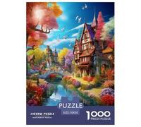 Architecture Paysage Urbain Puzzle 1000 Pieces Cadeau Unique Jeu Éduchatif Défi Jouet À De Qualité Supérieure Peinture Art pour Adultes Et Enfants 70x50cm/1000pcs