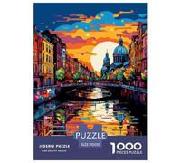 Architecture Paysage Urbain Puzzles De 1000 Pièces pour Toute La Famille Classiques Jeu Éduchatif Défi Jouet, Le Cadeau Parfait 70x50cm/1000pcs