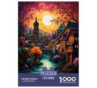 Architecture Paysage Urbain Puzzles De 1000 Pièces pour Toute La Famille Classiques pour Jeux Et Activités Familiales Stimulantes, Idée Cadeau 38x26cm/1000pcs