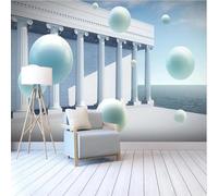 Architecture Stéréoscopique Mer Orbe Espace Papier Peint 3d Moderne Soie Texturée Haut De Gamme IdéAl Pour Le Salon Et La Chambre à Coucher-400cm×280cm