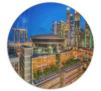 Architecture Urbaine Puzzle 1000 Pièces Jeu de Puzzle 1000 Pièces Papier pour Adultes Vue Nocturne Puzzle en Famille Détente 1000pcs (67.5x67.5cm)