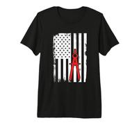 Architecture USA Drapeau Architecte Étudiant T-Shirt Haut de Gamme