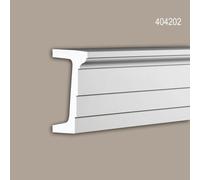 Architrave Profhome 404202 Profil de façade Moulure décorative Moulure exterieure design moderne blanc 2 m