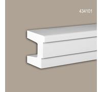 Architrave Profhome 434101 Profil de façade Moulure décorative Moulure exterieure design moderne blanc 2 m