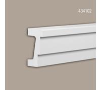 Architrave Profhome 434102 Profil de façade Moulure décorative Moulure exterieure design moderne blanc 2 m