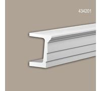 Architrave Profhome 434201 Profil de façade Moulure décorative Moulure exterieure design moderne blanc 2 m