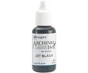 Archival Pad Re-Inker .5oz-Jet Black