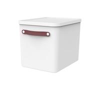 Archive box document organiser. MY PAPER Plus, Plastic (PP) -free, white/blue, (40.0 x 29.2 x 29.8 cm)