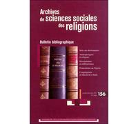 Archives de sciences sociales des religions 156 - Collectif - Ecole Des Hautes Etudes En Sciences Sociales - broché - Revue