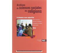 ARCHIVES DE SCIENCES SOCIALES DES RELIGIONS 162