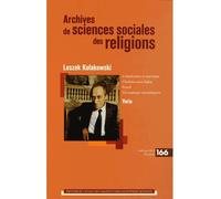 Archives de sciences sociales des religions 166 - Collectif - Ecole Des Hautes Etudes En Sciences Sociales - broché - Revue