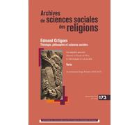Archives de sciences sociales des religions 173 Edmond Ortigues - Collectif - Ecole Des Hautes Etudes En Sciences Sociales - broché - Revue