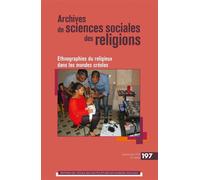 Archives de sciences sociales des religions n°197 - Valérie Aubourg - Ecole Des Hautes Etudes En Sciences Sociales - broché - Revue
