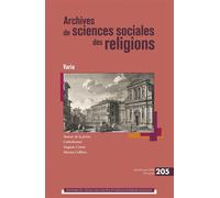 Archives de sciences sociales des religions n° 205 - Varia