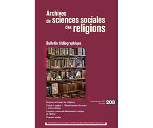 Archives de sciences sociales des religions n 208