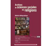 Archives de sciences sociales des religions n 208