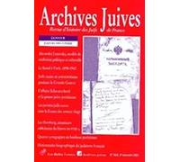 Archives Juives N 34/2: Juifs Russes a Paris