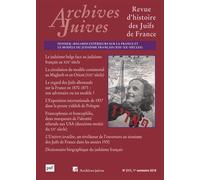 Archives Juives N° 51/1, 1er Semestre 2018 - Regards Extérieurs Sur La France Et Le Modèle Du Judaïsme Français (Xixe-Xxe Siècles)
