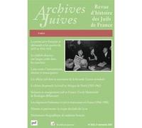 Archives juives n° 54-2 (2e semestre 2021)