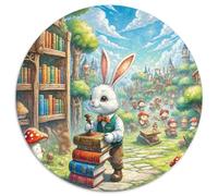 Archiviste Fable 1000 Pièces Casse-tête Fantastique Magique Puzzle Rond pour Adultes Et Enfants Classiques Cadeaux Décompression 1000pcs (67.5x67.5cm)