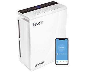 ARCHOS AIR PURIFIER 48 - Purificateur d'air connecté - Traitement de l'air: élimine 99,97% des particules Filtre HEPA - Anti-pollution et anti-bactérien - blanc