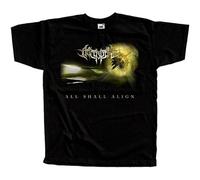 Archspire All Shall Align Album Cover Men's T-Shirt Unisex Black Cotton Hip Hop Print Tee Shirts S