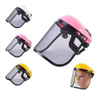 ARCHWANG Casque de sécurité en Maille, Casque de Tronçonneuse avec Protection Auditive pour Débroussailleuse Forestière, Protection Forestière, Casque de sécurité avec visière intégrale en Maille