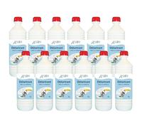 ARCILIA - Détartrant liquide - 1L - Élimine le calcaire et le tartre - Compatible cafetières électroniques, fers à repasser et nettoyeurs vapeurs - 12 bouteilles