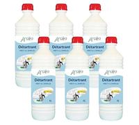 ARCILIA - Détartrant liquide - 1L - Élimine le calcaire et le tartre - Compatible cafetières électroniques, fers à repasser et nettoyeurs vapeurs - 6 bouteilles