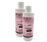 ARCILIA - Lot de 2 shampoings pour cheveux secs - made in France argile rose, aloe vera & miel bio - hydrate et nourrit