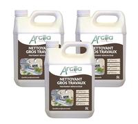 ARCILIA - Nettoyant gros travaux - 5L - Traitement rénovateur multi-surfaces, décapant pierres, plastique, ciment, résine - 3 bidons