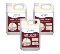 ARCILIA - White Spirit - 5L - Diluant et nettoyant peinture - Odeur réduite - Nettoie matériel - 3 bidons