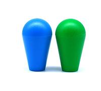 Arcity Lot de 2 boutons de manette d'arcade ovales de rechange pour machine Zippy SANWA SEIMITSU Arcade1up Bleu et bleu