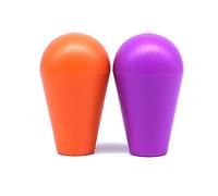 Arcity Lot de 2 boutons de manette d'arcade ovales de rechange pour machine Zippy SANWA SEIMITSU Arcade1up Orange et violet