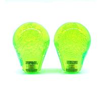 Arcity Lot de 2 boutons de manettes d'arcade de type américain - Vert et transparent - Pour machine Zippy Sanwa Seimitsu Arcade1up