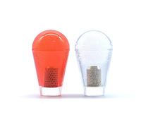 Arcity Lot de 2 boutons de manettes ovales de type américain pour machine Zippy Sanwa Seimitsu Arcade1up Rouge et blanc