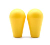 Arcity Lot de 2 boutons de manettes ovales de type américain pour machine Zippy Sanwa Seimitsu Arcade1up Jaune et jaune