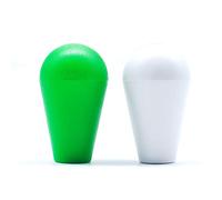 Arcity Lot de 2 boutons de manettes ovales de type américain Vert et blanc pour machine Zippy SANWA SEIMITSU Arcade1up