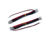 Arcity Lot de 2 câbles d'arcade à LED avec bouton d'alimentation - 2,8 mm - 20 boutons d'arcade LED pour encodeur USB, MAME, Arcade1Up, Raspberry Pi, PC