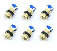 Arcity Lot de 6 boutons poussoirs Arcade plaqués chrome de type américain standard avec micro-interrupteur Jamma MAME pour console de jeu